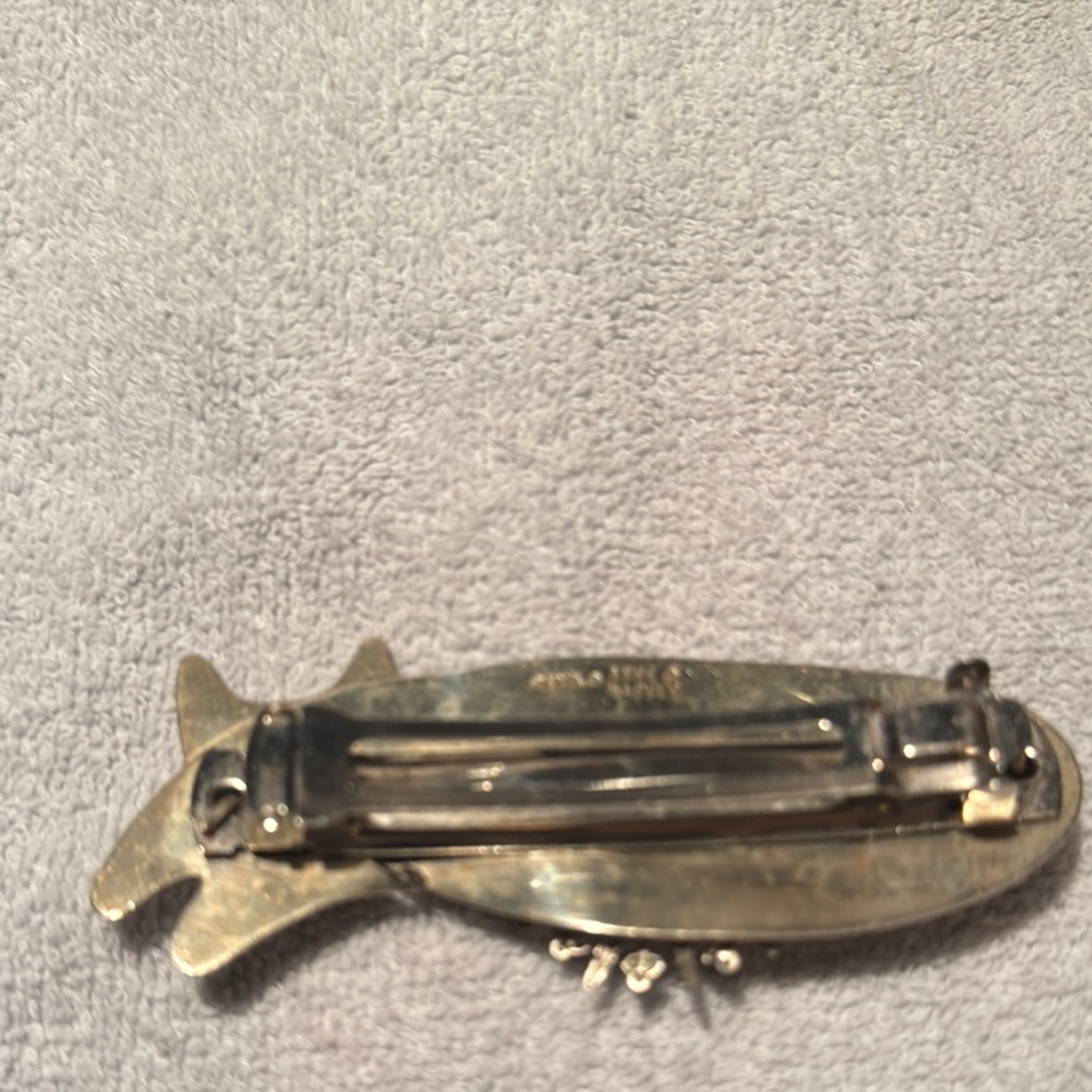 Silver Cat Hair Clip- Hand Made - Picture 3 of 6